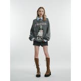 DOGジャガードルーズニット | jouetie | 詳細画像8 