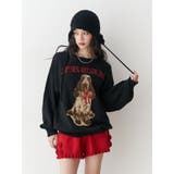 ブラック | DOGジャガードルーズニット | jouetie