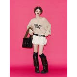 ワンショルスタッズショートニット | jouetie | 詳細画像7 