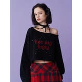 ワンショルスタッズショートニット | jouetie | 詳細画像8 