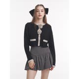 バイカラーコサージュカーデ | jouetie | 詳細画像10 