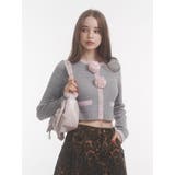 バイカラーコサージュカーデ | jouetie | 詳細画像14 