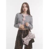 バイカラーコサージュカーデ | jouetie | 詳細画像15 