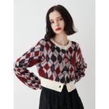 2WAYパターンショートカーデ | jouetie | 詳細画像1 