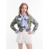 グレー | 2WAYパターンショートカーデ | jouetie