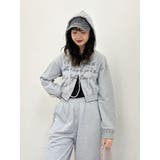 【WEB限定】ラメクロップドZIPフーディー【セットアップ対応】 | jouetie | 詳細画像2 