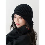 クロシェライクフラワーモチーフビーニー | jouetie | 詳細画像2 