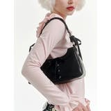 ブラック | レースアップリボンハンドバッグ | jouetie