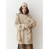 フリルケーブルニットチュニック | jouetie | 詳細画像1 