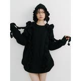 フリルケーブルニットチュニック | jouetie | 詳細画像10 