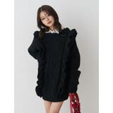 フリルケーブルニットチュニック | jouetie | 詳細画像21 