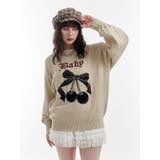 ジャガードチェリールーズニット | jouetie | 詳細画像13 