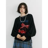 ジャガードチェリールーズニット | jouetie | 詳細画像7 