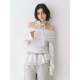 フレアスリーブオフショルトップス | jouetie | 詳細画像1 