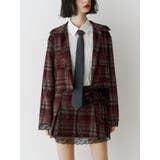 ステンカラーラインストーンショートジャケット【セットアップ対応】 | jouetie | 詳細画像3 