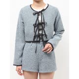 バイカラーツイードライクショートジャケット【セットアップ対応】 | jouetie | 詳細画像2 