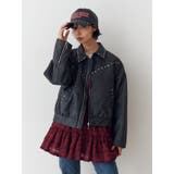 フェイクレザースタッズブルゾン | jouetie | 詳細画像13 