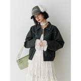 フェイクレザースタッズブルゾン | jouetie | 詳細画像30 