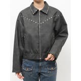 フェイクレザースタッズブルゾン | jouetie | 詳細画像48 