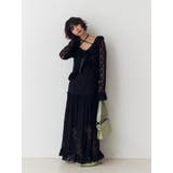 ラッフルフリルレースロングワンピース | jouetie | 詳細画像18 