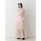 ラッフルフリルレースロングワンピース | jouetie | 詳細画像4 