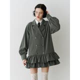 ヘムフリルトレンチミニワンピース | jouetie | 詳細画像9 