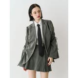 ギャザーリボンジャケットミニワンピース【セットアップ対応】 | jouetie | 詳細画像14 