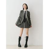 ギャザーリボンジャケットミニワンピース【セットアップ対応】 | jouetie | 詳細画像17 