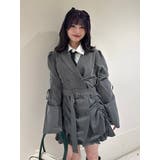 ギャザーリボンジャケットミニワンピース【セットアップ対応】 | jouetie | 詳細画像33 