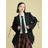 ギャザーリボンジャケットミニワンピース【セットアップ対応】 | jouetie | 詳細画像4 