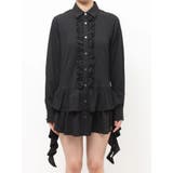 ラッフルヘムフリルチュニックシャツ | jouetie | 詳細画像3 