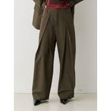 ブラウン | 【PosTokyo】ワイドスラックス【セットアップ対応】 | jouetie