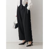 ブラック | フリルトラックパンツ【セットアップ対応】 | jouetie