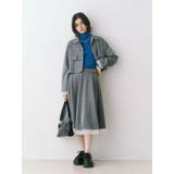 パターンベルトフレアスカート【セットアップ対応】 | jouetie | 詳細画像16 