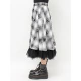 チュールリバーシブルチェックフレアスカート | jouetie | 詳細画像10 