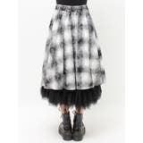 チュールリバーシブルチェックフレアスカート | jouetie | 詳細画像11 