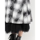 チュールリバーシブルチェックフレアスカート | jouetie | 詳細画像13 