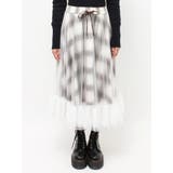 チュールリバーシブルチェックフレアスカート | jouetie | 詳細画像15 