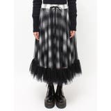 チュールリバーシブルチェックフレアスカート | jouetie | 詳細画像16 