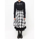 チュールリバーシブルチェックフレアスカート | jouetie | 詳細画像17 