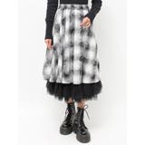 チュールリバーシブルチェックフレアスカート | jouetie | 詳細画像21 