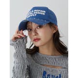 ブルー | スタッズロゴキャップ | jouetie