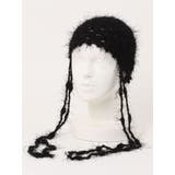 ブラック | フェザーニットビニー | jouetie