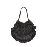 ブラック | パターンフリルトートバッグ | jouetie