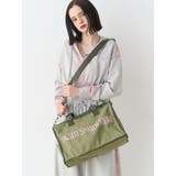 カーキ | BIGキャンバスボストンバッグ | jouetie