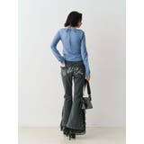 レースドッキングスタッズフレアデニム | jouetie | 詳細画像13 