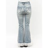 レースドッキングスタッズフレアデニム | jouetie | 詳細画像16 