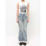 レースドッキングスタッズフレアデニム | jouetie | 詳細画像22 