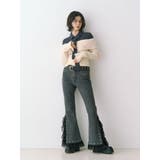 レースドッキングスタッズフレアデニム | jouetie | 詳細画像6 