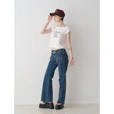 【SOMETHING×PosTokyo】BUSH FLARE DENIM | jouetie | 詳細画像5 
